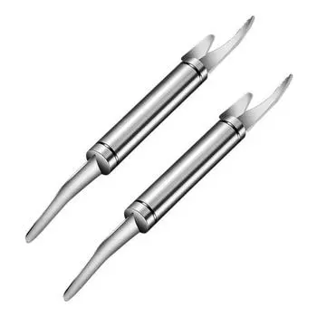 1/2 шт., очиститель для креветок из нержавеющей стали, эффективный инструмент для очистки креветок, портативный очиститель для креветок и очиститель для креветок, очиститель для креветок для очистки морепродуктов 1pc