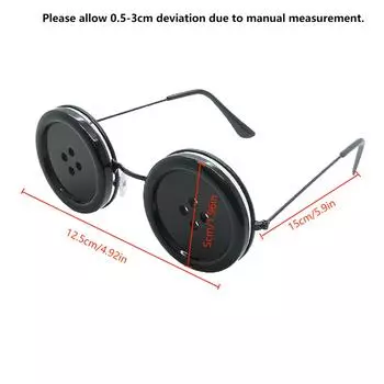 1/2 шт., очки-пуговицы для глаз, очки для косплея на Хэллоуин, аксессуары для костюмов, вечеринок, очки