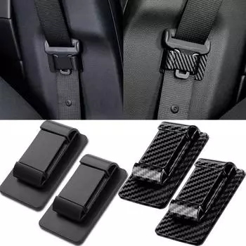 1/2 шт. ограничитель пряжки ремня безопасности автомобиля фиксатор ремня безопасности регулировочный зажим нескользящее устройство ограничения расстояния фиксированные пряжки аксессуары чёрный