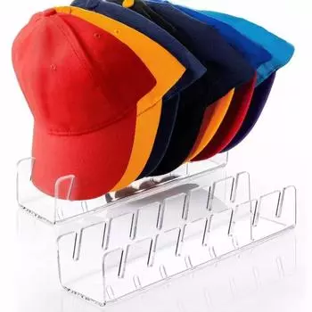 1/2 шт. органайзер для шляп бейсболка стойка для показа бейсболок акриловая подставка для бейсболок спальня Black-Rectangle 1 Pc