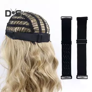 1/2 шт. парик, эластичная лента, регулируемая с металлической пряжкой, удобная надежная посадка, парик из полиэфирного волокна 2pcs