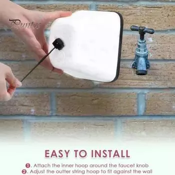 1/2 шт пенопластовый чехол для крана зимняя защита от замерзания в холодную погоду многоразовый наружный водопроводный кран изоляционный протектор 1pc белый