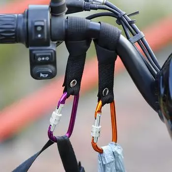 1/2 шт. передний крюк для электрического скутера, алюминиевый сплав, крючок для руля велосипеда, детской коляски, D-образный крюк, вешалка, крючок для мотоцикла as the picture