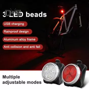 1/2 шт. перезаряжаемый задний фонарь для велосипеда с ремешком 40 люмен сверхяркий водонепроницаемый MTB шоссейный горный велосипед ночной езды велосипед предупреждение безопасности светодиодный задний белый