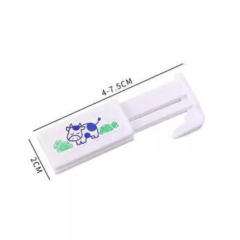 1/2 шт. Пластиковый зажим для запечатывания пакетов молока в японском стиле, зажим для запечатывания коробочных напитков, зажим для пакетов со снеками, бытовой зажим для запечатывания пищевых продуктов 1PCS