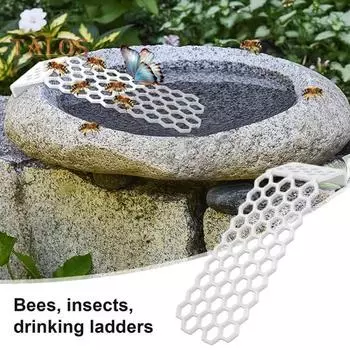 1/2 шт. плавающая пчелиная лестница, водная станция-бабочка, сотовый дизайн, антикоррозийные, устойчивые к коррозии, уличные садовые улавливатели воды для пчел