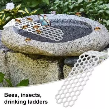 1/2 шт. плавающая пчелиная лестница, водяная станция в виде бабочки, сотовый дизайн, антикоррозийная, устойчивая к коррозии, уличная садовая пчелиная вода жёлтый