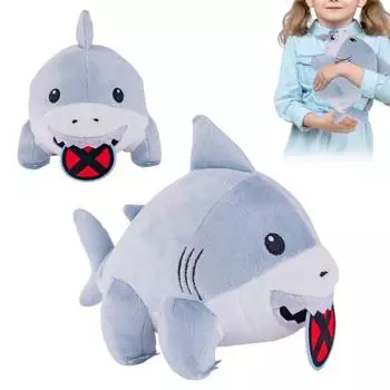 1/2 шт. плюшевая игрушка акула, милая мягкая игрушка акула, мягкая игрушка для детей, мягкая морская забавная акула, коллекционный подарок для всех возрастов 1pc