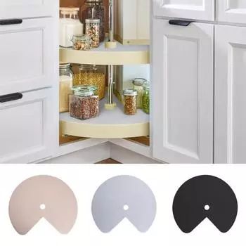 1/2 шт. Подкладка для полок Lazy Susan, износостойкая, силикон, нескользящая, легко моется, многоразовая, термозащита, коврики Lazy Susan 1pc хаки