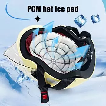 1/2 шт., подкладка для шапки со льдом, вставка для каски, охлаждающая подкладка для шлема без пота, охлаждающий коврик для езды на открытом воздухе для занятий спортом 2pcs