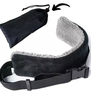 1/2 шт. Подушка для путешествий, регулируемый ремень для подголовника для самолетов, автомобилей, универсальная повязка для поддержки шеи и головы для покачивания головой 1pc