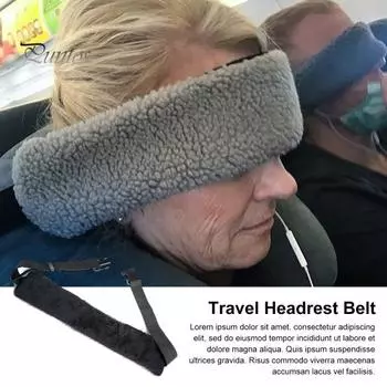 1/2 шт. Подушка для путешествий, регулируемый ремень для подголовника для самолетов, автомобилей, универсальная повязка для поддержки шеи и головы для покачивания головой 1pc