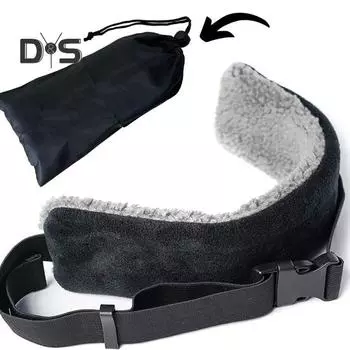 1/2 шт. Подушка для путешествий, регулируемый ремень для подголовника для самолетов, автомобилей, универсальная повязка для поддержки шеи и головы для покачивания головой 1pc