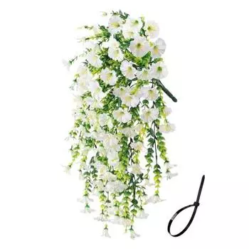 1/2 шт. Подвесная искусственная ипомея, устойчивый к УФ-лучам искусственный цветок, свадебная вечеринка, для помещений, для улицы, садовая настенная подвеска, искусственное цветочное украшение 1pc E