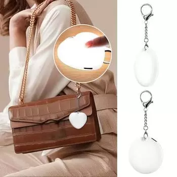 1/2 шт. Подвесной светильник для сумочки с автоматическим датчиком в форме сердца, USB-зарядка, легкий поиск предметов в сумке, декоративный светильник для кошелька 1pc Love Heart