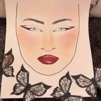 1/2 шт. подводка для глаз с бабочками, трафарет, крылатая подводка для глаз, штамп, инструмент, аппликатор для теней для век, направляющий шаблон для женщин и девочек, принадлежности для макияжа 1pc