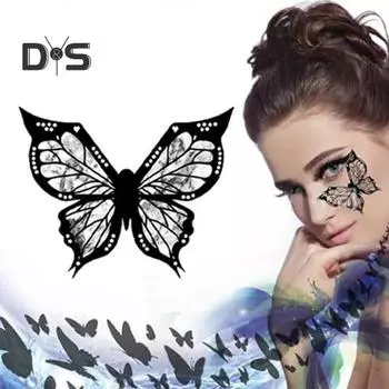 1/2 шт. подводка для глаз с бабочками, трафарет, крылатая подводка для глаз, штамп, инструмент, аппликатор для теней для век, направляющий шаблон для женщин и девочек, принадлежности для макияжа 1pc