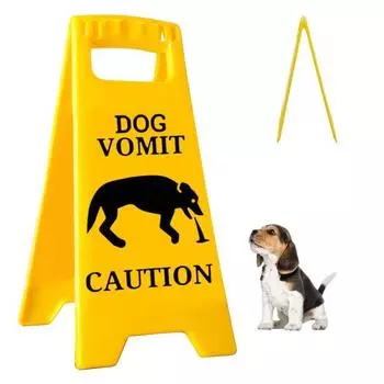 1/2 шт., предупреждающий знак о рвоте у собак и кошек, для сада, газона, черного котенка, щенка, предупреждающий знак о рвоте, для ванной комнаты, рабочего стола, украшения для домашних животных B