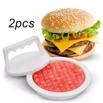 1/2 шт. Пресс для гамбургеров, пресс для фаршированных бургеров, пластиковый мясной гриль, вечеринка, барбекю, форма для бургеров, кухонный инструмент