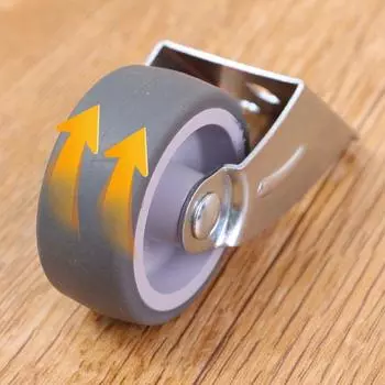 1/2 шт прочный бесшумный мебельный ролик мобильный боковой монтаж дверная опора движущееся колесо бытовой инструмент шкив