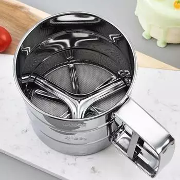 1/2 шт. просеиватель муки из нержавеющей стали ручной сито ручной пресс дизайн сахарная глазурь сита инструменты для выпечки гаджеты для домашней кухни