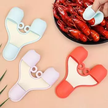 1/2 шт. противоскользящие антиожоговые зажимы для пальцев термостойкие съемники для тарелок кухонные принадлежности 2Pcs фиолетовый