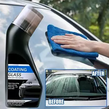 1/2 шт. противотуманное средство для автомобильного стекла, лобового стекла, зеркала заднего вида, с губкой, эффективные прозрачные автомобильные аксессуары A5X8