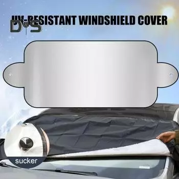 1/2 шт., противоугонный ветрозащитный солнцезащитный козырек, водонепроницаемый, защита от замерзания для автомобилей, внедорожников, грузовиков, прочный зимний чехол от снега и льда с присоской 1pc