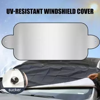 1/2 шт., противоугонный ветрозащитный солнцезащитный козырек, водонепроницаемый, защита от замерзания для автомобилей, внедорожников, грузовиков, прочный зимний чехол от снега и льда с присоской 1pc