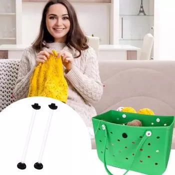 1/2 шт. прозрачный акриловый держатель пряжи прочный пляжный мешок с отверстиями для пряжи прядильный станок 2pcs