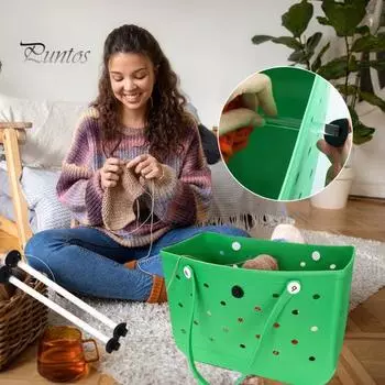 1/2 шт. прозрачный акриловый держатель пряжи прочный пляжный мешок с отверстиями пряжа прялка органайзер швейные инструменты вязание крючком аксессуары подарок любителям рукоделия 2pcs