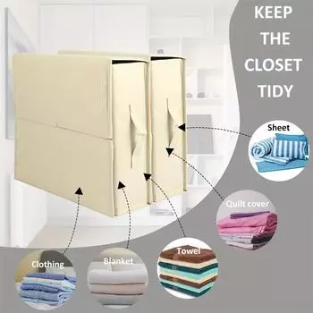 1/2 шт. ящик для хранения простыней складной контейнер для хранения ткань Оксфорд шкаф органайзер для постельных принадлежностей пододеяльники наволочки