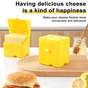 1/2 шт., ящик для хранения сыра, холодильник, контейнер для овощей, органайзер для сыра, масла и ветчины для домашней кухни 2pcs