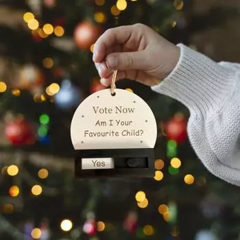 1/2 шт. Раздвижные весы шутка рождественское украшение забавное деревянное раздвижное рождественское безделушка рождественская елка подвесное украшение 1pc