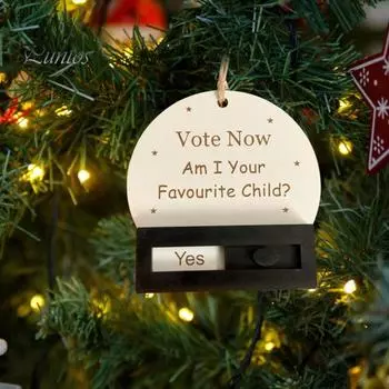 1/2 шт. Раздвижные весы шутка рождественское украшение забавное деревянное раздвижное рождественское безделушка рождественская елка подвесное украшение 1pc