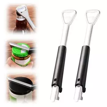 1/2 шт. регулируемая открывалка для консервных банок из нержавеющей стали для слабых рук, многофункциональный захват для крышек банок, портативная ручная открывалка для бутылок для домашней кухни