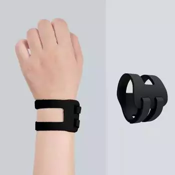 1/2 шт. Регулируемый бандаж для запястья при TFCC для поддержки при спортивных травмах, облегчения боли, шина для восстановления после растяжения с компрессионным ремнем для ежедневного использования в спортзале 1PC чёрный