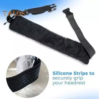 1/2 шт. Регулируемый ремень для поддержки головы, дорожная подушка, альтернативный блокирующий свет, чехол для сна, повязка для поддержки шеи, для самолетов, автомобилей, поездов, путешествий 1pc чёрный
