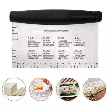 1/2 шт. резак для печенья из нержавеющей стали с нескользящей ручкой, эргономичный дизайн, скребок с выгравированными размерами 1pc