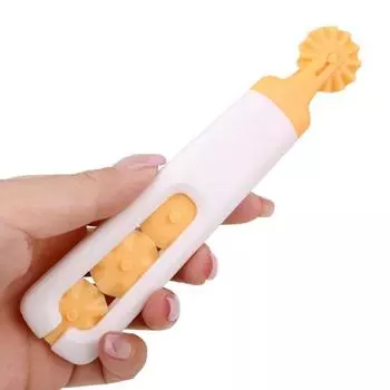 1/2 шт. роликовый резак для теста, инструмент для резки теста, пищевой, без бисфенола А, мини-размер, легкий, своими руками, волнообразный инструмент для резки теста, кухонные принадлежности 1 PCS жёлтый