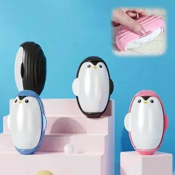 1/2 шт., роликовый шарик для удаления ворса в форме пингвина, многоразовый, компактный, удобный для путешествий, мощный инструмент для удаления волос I