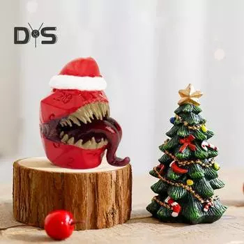 1/2 шт. Рождественская шапка с игральными костями «Инопланетяне», смоляная шапка Санты, игральные кости, украшение, прочные многосторонние игровые кости для детей и взрослых, семейная вечеринка, игровой реквизит B