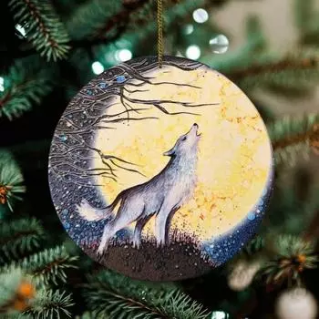 1/2 шт. Рождественские украшения в виде животных, расписанные вручную рождественские украшения в виде животных, акриловые украшения в виде животных для рождественской елки, праздничные украшения A