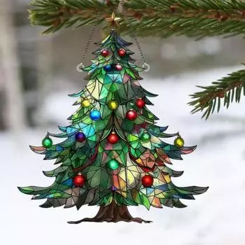 1/2 шт. Рождественский ловец солнца, красочный гном, подвесное украшение на дерево, акриловый ловец света на окно B