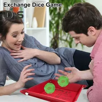 1/2 шт. Рождественский подарок обмен кубиками лоток водонепроницаемый искусственная кожа Рождественский подарок обмен кубиками катящийся настольная игра праздничный семейный реквизит для вечеринки B