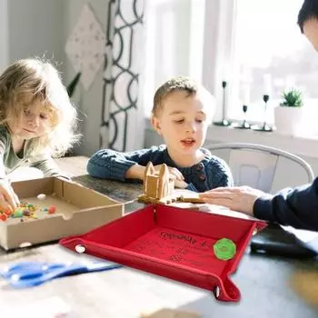 1/2 шт. Рождественский подарок обменный лоток для игральных костей водонепроницаемый искусственная кожа Рождественский подарок обменный лоток для игральных костей B