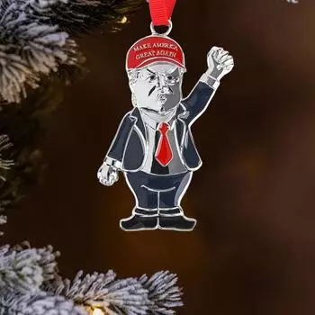 1/2 шт. рождественское украшение Трамп 2024 Америка снова великая флаг США рождественская елка A