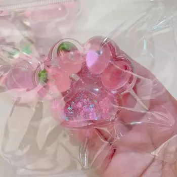 1/2 шт. Розовая клубника кошачья лапка игрушка снятие стресса виноград кошачья лапка сжимание 1pc Strawberry