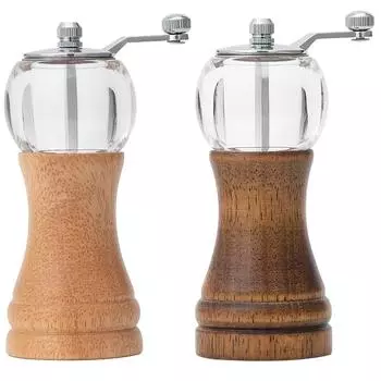 1/2 шт. Ручная мельница для перца с ручным приводом, регулируемая ручная мельница для кофейных зерен, бытовая соль и бутылка для приправы перца
