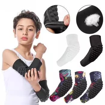 1/2 шт., рукав с компрессионной подкладкой для детей младшего возраста, рукава для баскетбольной стрельбы, налокотники, защита рукавов для волейбола YS